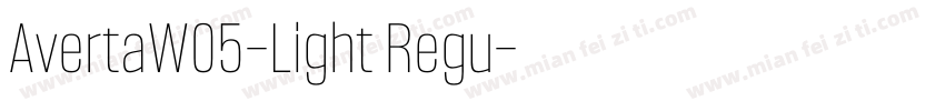 AvertaW05-Light Regu字体转换